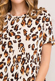 Lovely Leopard Top BROWN