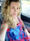 Tie-dye jumpsuit Red/Navy