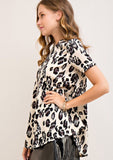 Lovely Leopard Top GREY