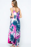 Tie-dye jumpsuit Pink/Navy/Grey