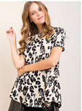 Lovely Leopard Top GREY