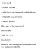 Neoprene Totes