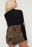 Leopard and Lovely (Burgundy & Black)