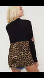 Leopard and Lovely (Burgundy & Black)