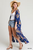 Floral Perfection Kimono (Black and Navy)