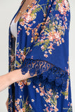 Floral Perfection Kimono (Black and Navy)